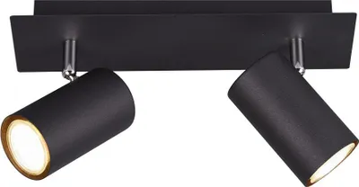 Spot tavanor Netlighting Marley, 2 drita, GU10, i zi mat - 1