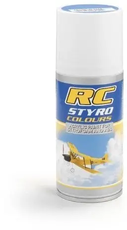 Spraj boje Ghiant Styro Colour RCC15810, akrilik 150ml, për stiropor dhe ABS, argjend perlë