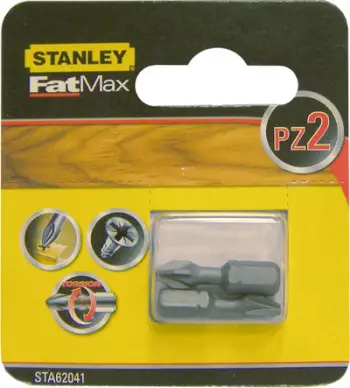 Bit kaçavide Stanley 62-041 PZ2, 25mm, set 2 copë