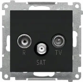 Prizë antene Simon 55 R-TV-SAT End, fundore, e zezë