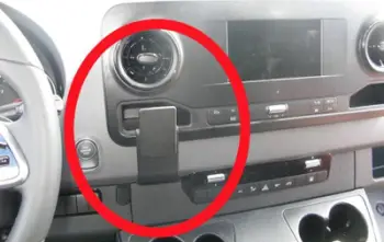 Mbajtëse ProClip Brodit 855442 për Mercedes Benz Sprinter, montim qendror, ABS, e zezë