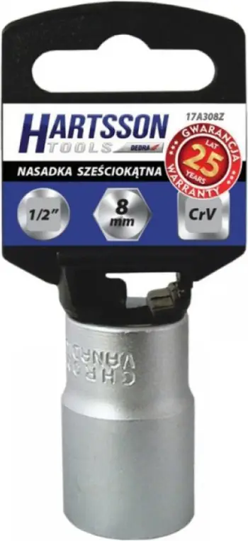 Prizë gjashtëkëndore Hartsson, 1/2", 14 mm, e argjendtë