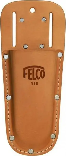 Këllëf për gërshërë krasitjeje Felco Leather Pruner Holster, lëkurë natyrale, 8", kafe