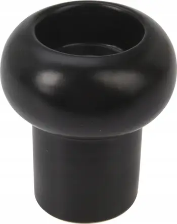 Mbajtëse qiriri Home and Styling Collection, qeramike 8.5cm, e zezë