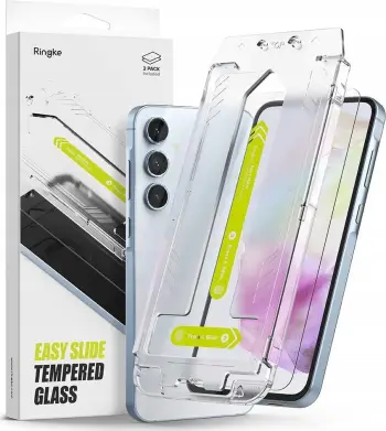 Xham mbrojtës Ringke Easy Slide për Galaxy A35 5G, 2 copë, i tejdukshëm