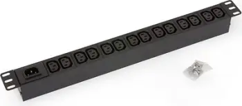 Prizë rack Triton RAB-PD-X10-A1, 14 dalje IEC C13, 1U, e zezë