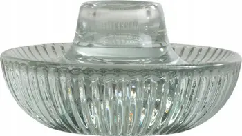Mbajtëse qiriri Homea Ribbed Glass, xham i brinjëzuar, celadon
