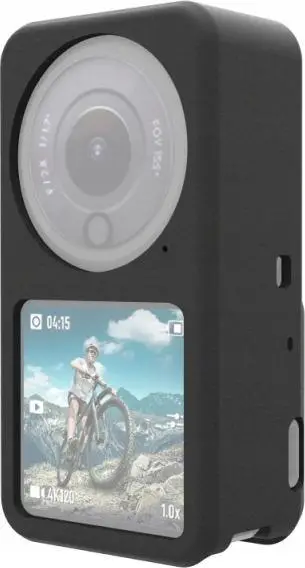 Këllëf silikoni Puluz PU573B për DJI Action 2 Power Combo, mbrojtës, i zi