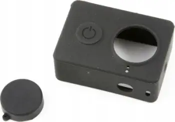 Këllëf silikoni Xrec Protective Housing për Xiaomi Yi, me kornizë, i zi