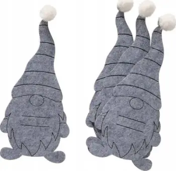 Mbajtëse takëmesh Gnomy, set 4 copë, 12.5 x 27 cm, bezhë