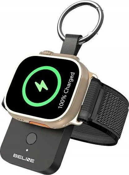 Powerbank Beline për Apple Watch, 1000mAh, portativ, argjendtë - 1