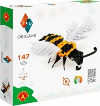 Bletë Origami 3D - ALEX, 147 pjesë, e zezë/verdhë