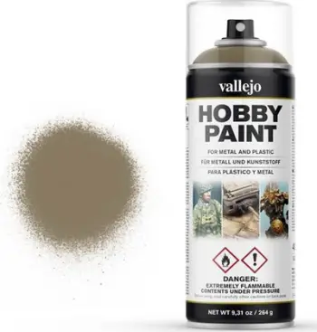 Sprej boje Vallejo US Khaki , primer hobi, për miniatura, mat