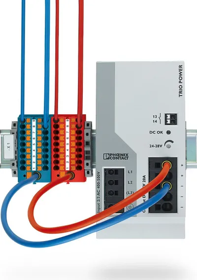 Bllok shpërndarës Phoenix Contact PTFIX, 19 dalje, 4mm², 24A, jeshil - 4