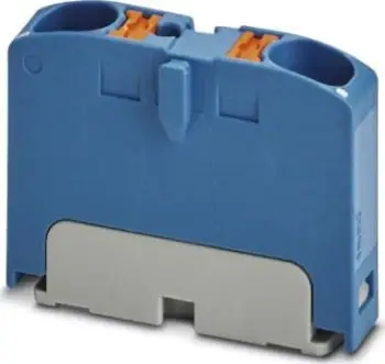 Bllok shpërndarës Simet Phoenix Contact PTFIX 2X4 BU 1028361, montim në shinë DIN, blu
