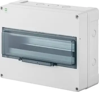 Bllok shpërndarës Elektro-Plast HERMETICA RN 2208-01, 1x12+4 module, IP65, derë e tymosur