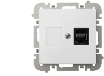 Prizë RJ45 Elektro-Plast, aksesor për karikim veture elektrike, e bardhë