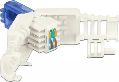 Prizë rrjeti DeLOCK 86417 RJ45, pa vegla, blu e bardhë - 1