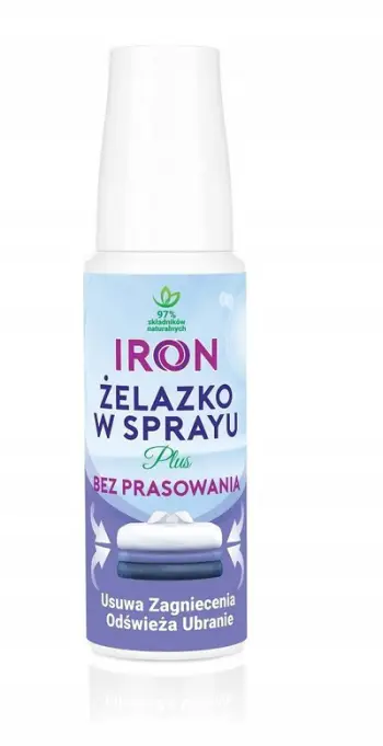 Spray për hekurosje Ferro Iron Plus, 100 ml, freskues rrobash, transparent