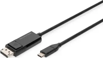 Kabull USB Digitus, USB C në DisplayPort, 2 m, i zi