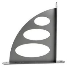 Mbajtëse raftesh HH81712, 200x190 mm, metal, gri - 1