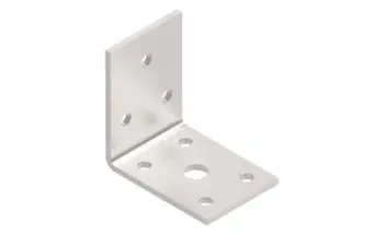 Kënd metalik Canyon Angle Bracket 40x40x60x2.5, çelik, i argjendtë