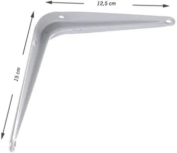 Mbajtëse rafte SHELF HOLDER SB-01, 125x150 mm, e bardhë