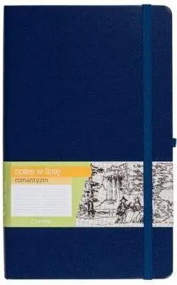 Bllok shënimesh Notesy Antra Romanticism A6, 9x14cm, me vija, blu navy