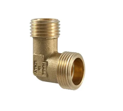 Kënd hidraulik bronzi TDM Brass, 3/4", 90°, ngjyrë bronzi - 1