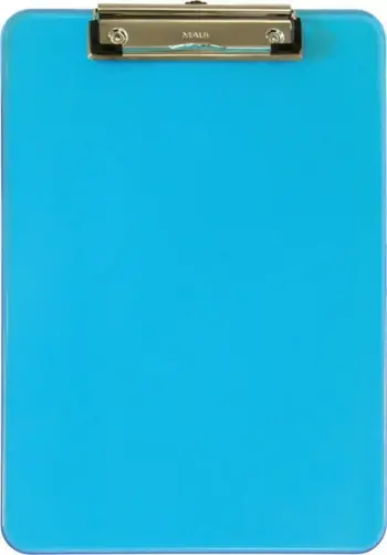 Bllok shkrimi MAUL MAULneon, A4, plastikë, transparent blu