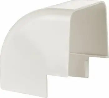 Kënd i jashtëm PVC për klimë AB KLIMA 90x65 H, rezistent UV, i bardhë