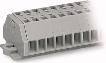 Bllok terminali Wago 260-112, 2-pole, 1.5mm², 12 vende, gri