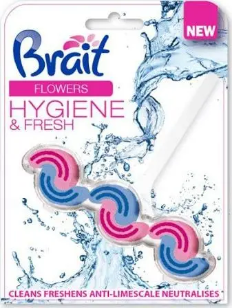 Bllok tualeti Brait Hygiene Fresh Flowers, 51g