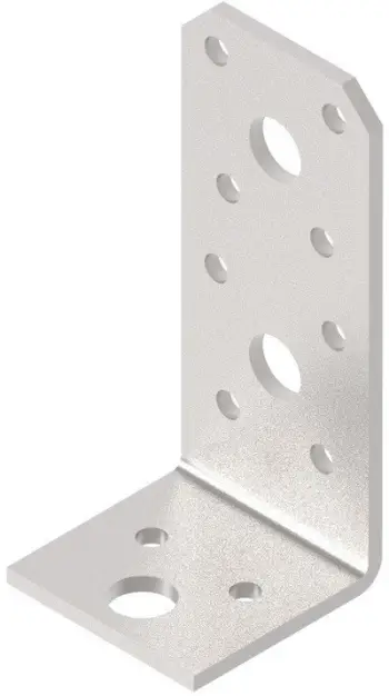 Kënd metalik anësor CE, 90x40x40 mm, trashësi 3 mm, metalik