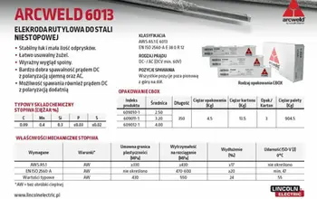 Elektroda saldimi Lincoln Arcweld 6013 FI, 4.0mm, 4.5kg
