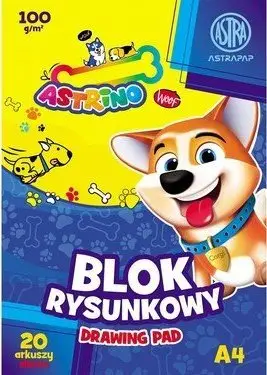 Bllok vizatimi Astra Astrino A4, 20 fletë 100g, set 10 copë