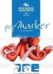 Bllok vizatimi Koh-i-Noor PopMarker Pad A4, 70 g, 25 fletë, i bardhë