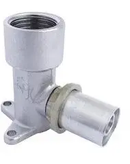 Kënd muri me press Comap 734ECE-02, 20mm, 1/2" filetë e brendshme, argjendtë
