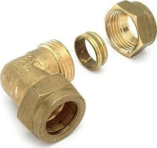 Këndare kompresioni Comap JEVCOJ512, 18mm, me filetë, bronzi - 2