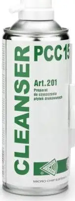 Sprej pastrues për PCB Cleanser PCC 15 MCE201, profesional, tharje e shpejtë, transparent