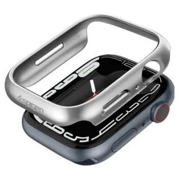 Mbështjellës për Apple Watch 9/8/7 45mm Spigen Thin Fit, i hirtë