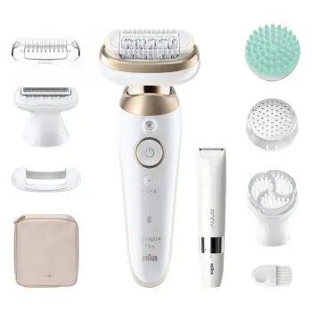 Epilator Braun Silk-épil Series 9 Flex 9-481, 3D, Wet & Dry, i bardhë