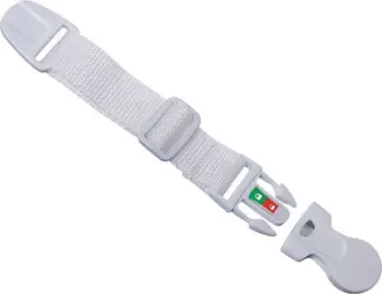 Bllokues sigurie Dreambaby EZY-Check Strap Latch, rrip 25 cm, ngjitës i fortë, i bardhë
