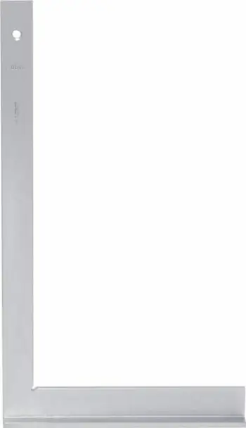 Këndmatës me bazë 400x230mm, metalik, i argjendtë