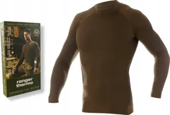Bluza termoaktive Brubeck LS14860 Ranger Thermo, për meshkuj, XXL, khaki