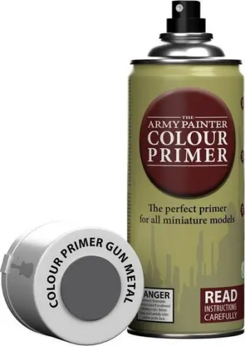 Sprej primer Army Painter Colour Primer Gun Metal 2022, 400ml, për modele plastike dhe metalike, gri metalik
