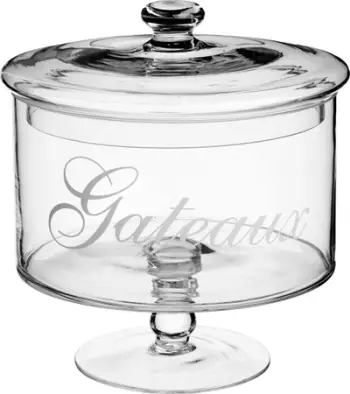 Enë kuzhine 5five për ëmbëlsira, qelq 1.8L, transparente