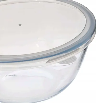Enë qelqi 5five Simply Smart Glass Bowl With Lid, 2.7L, transparente - 2
