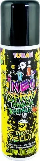 Sprej shkumësi TUBAN Chalk Spray, 150ml, neon e verdhë
