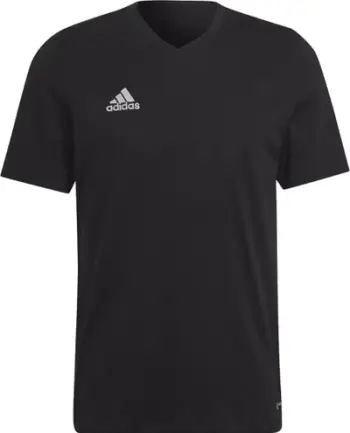 Bluzë sportive adidas Entrada 22 Tee M HC0448, pambuk, ngjyrë e zezë